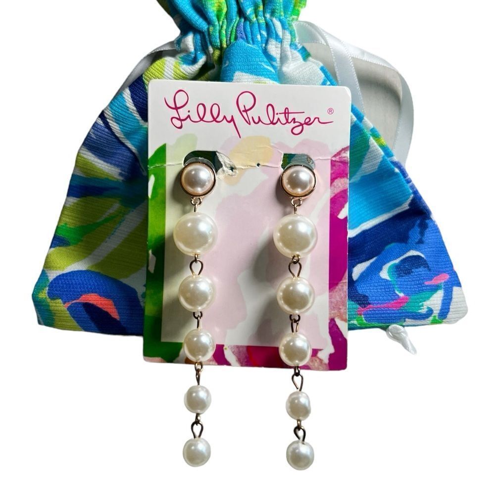 Lily Pulitzer Pear Chandelier Earrings